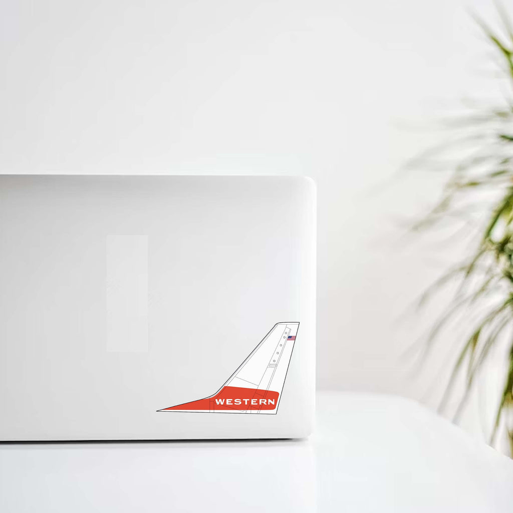 Western Airlines Vintage Tail Decal Stickers