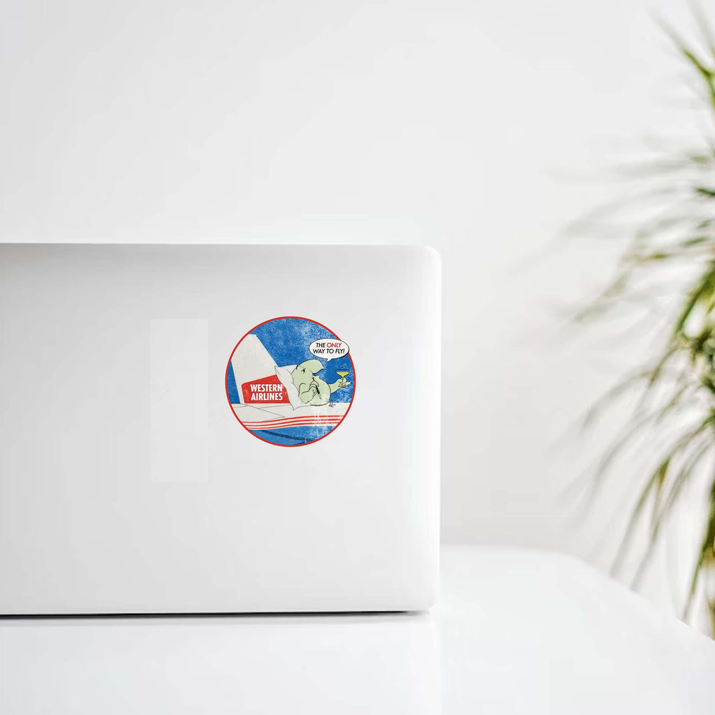 Western Airlines Very Important Bird Wally Bird Decal Stickers
