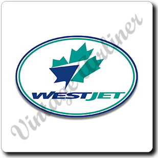 WestJet Airlines Logo Square Sandstone Coaster