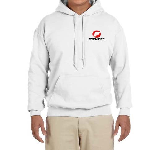 Old Frontier Airlines Logo Hooded Sweatshirt Embroidered