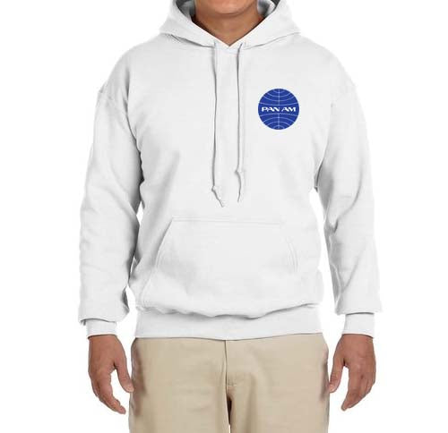 Pan Am Logo Hooded Sweatshirt Embroidered