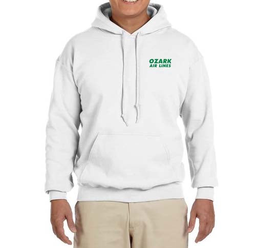 Ozark Airlines Logo Hooded Sweatshirt Embroidered