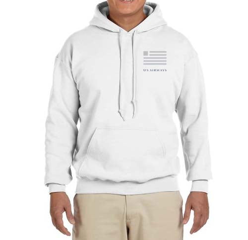 US Airways Logo Hooded Sweatshirt Embroidered