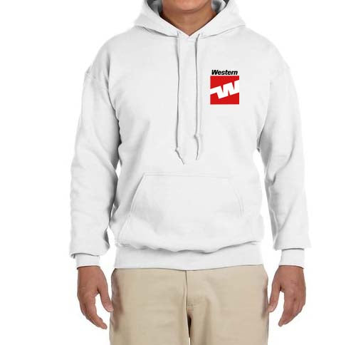 Western Airlines Logo Hooded Sweatshirt Embroidered
